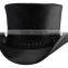 NEW BLACK GENUINE LEATHER TOP HAT