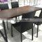TB German Home Styles Arts & Crafts black walnut wood dining table
