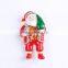 Christmas Brooches Women Rhinestone Gold Red Enamel Santa Claus Brooch
