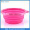 New design foldable silicone pet bowl silicone dog bowl