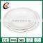 Wholesale 8" 10" 12" flower shaped white cheap porcelain plate