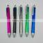 Muti Color Stylus Ball Pen, 4 in 1 Stylus LOGO Pen