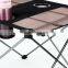 portable garden picnic folding table with cup holders