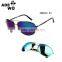 ADE WU Fashionable Metal Sunglasses Men Reflective Sports Sun Glasses Outdoors Square Eyewear