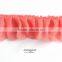 2015 newest festival bedsheet curtain decoration shiny chiffon trim