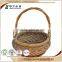 stand china factory promotional round wicker basket no handles