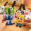 The cartoon silicone PVC luggage tag