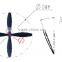 4 Blade Propeller 10*8 Propeller For 3.17mm Electric Motors Fixed-wing RC Aircraft