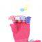 Funny face finger gloves/finger puppet glove/red knitted glove lovely calf
