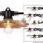 patio light string with E26 lamp holder