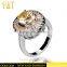 Jingli Jewelry Pave Setting Wedding Ring (YJ-852)