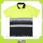 custom orange men's work high visible reflective safety polo shirt