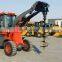 cheap farm tractors wheel loader oj-16 with auger