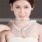 MYLOVE White Pearl Collar Earring Set Fashion Jewelry MLT011