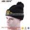 embroidery slouch custom knitted cuff beanie bulk