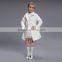British Royal Style White Long Winter Coat For Girls