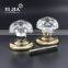 Wholesale Import Hardware Furniture Bedroom Glass Crystal Door Handles