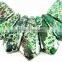 1 set 70x70mm green imperial jasper cabochon beads chunky chorker necklace pendant cabochon loose beads set 3160019