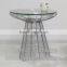Popular new arrival red and black dining tables