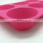 6 Cavities Candy Jelly Mold Silicone Muffin Pan