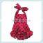 Gray print color satin rompers for baby girls clothing set baby new born cute bloomer