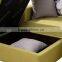 Fashion L Shaped Fabric Folded Sofa Cum Bed Design With Storage