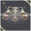 2016 Hot Sale E27 Lights Iron Body Material Ceiling Lamp With Glass Shade, Living Room Light Fixture