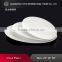 Decoration ceramic plate elegance design porccelain oval plate