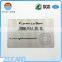 85*54mm Brushed engraved metal business card