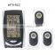 Radio Controlled Weather Station Clock,RF Wireless RCC Weather Station Clock Thermometer With 3 Remote Sensors