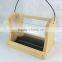 Handmade wild natural wood bird house feeder with Acrylic board