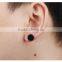 Newest silver,black,gold barbell earrings stainless steel jewelry for men