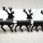 Christmas Reindeer Sleigh wrought iron centerpieces glass Candlestick