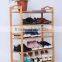 Simple Wooden Bamboo Shoe Rack