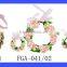 Beautiful Pink Wedding Flower Girl Head Hair Wreath And Matching Bracelet