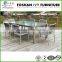 Outdoor aluminium stacking chair wit fabric