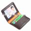 colourful Promotional PU Leather Credit Card Holder With Clear ID Window