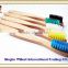 Natural bamboo toothbrush with customise color bristle