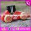 2017 New design kids funny animals wooden toy cars W04A333