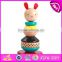Best wholesale toys suppliers wooden baby stacking blocks for sale W13D148