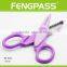 S5-1012 5.5 inch 2Cr13 Stainless Steel Blade With Colorful Plastic Handle Shape Cutting Scissors