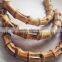 Big and brown bamboo round bag handles