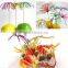 New Decorative Dessert Fruit Label Disposable Picks Art Toothpicks Wooden Wedding Fireworks toothpick Party Supplies