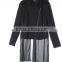 newest design chiffon contrast for women summer cotton coat bottom ,long sleeve summer coat