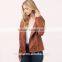 high quality design short coat Light weight Warm Winter leather jackets synthetic woman