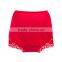 Best Quality Red 95% Cotton 5% Spandex with Lace Custom Sexy Fancy Woman Underwear