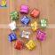 Newest design best quality colorful square Christmas small gift ornament