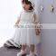 Baby Clothes wholesale Hot sale chiffon cheap 2017 baby clothing Children's Boutique sleeveless summer white flower girl dress