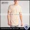 MGOO OEM Service Round Neck Long Line T Shirt Mens Slim Fit Plain T Shirts Wholesale
