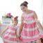 Elegant Lace Embroidered Dresses Mother Daughter Clothes New Summer Dress
